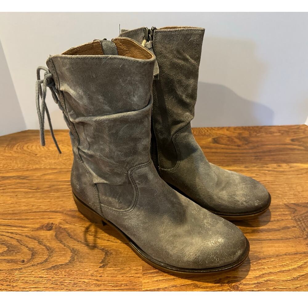 Sofft Sharnell Waterproof Leather Boots Women’s 6.5 Gray Comfort NWOB